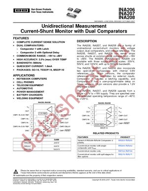 INA208AIPWG4 datasheet  